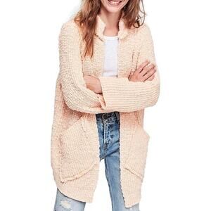 Free People Cream Cardigan Sweater